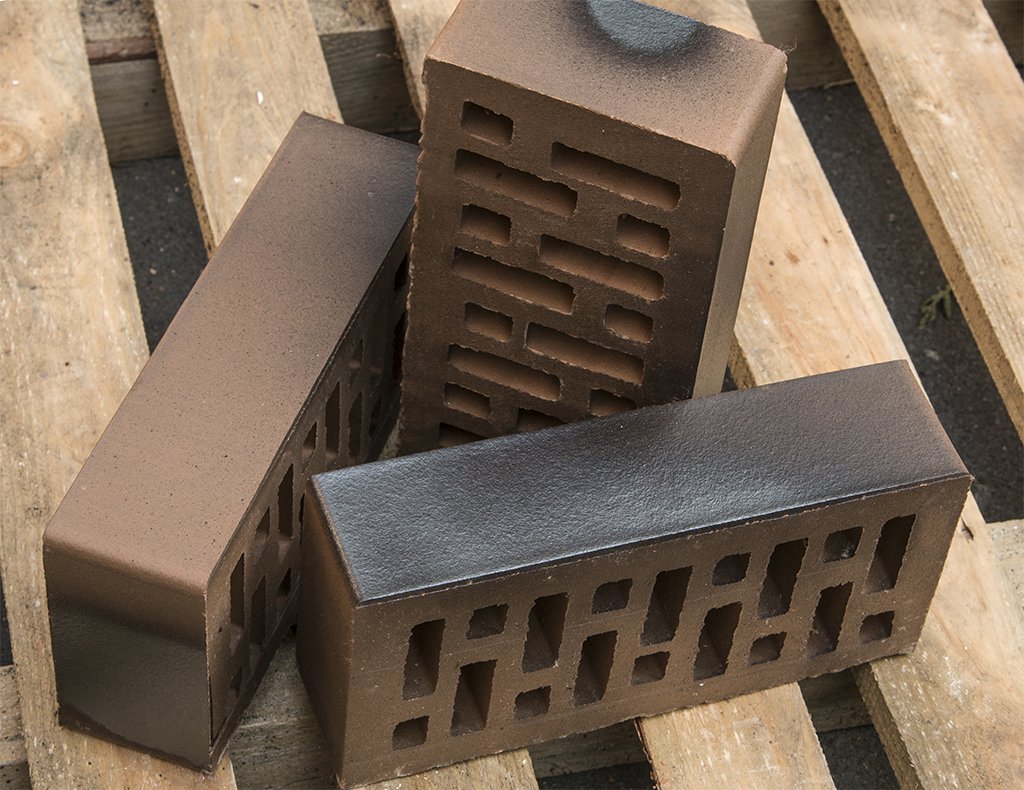 Кирпич Российский Облицовочный, Черный На Соломе, 1NF, Recke