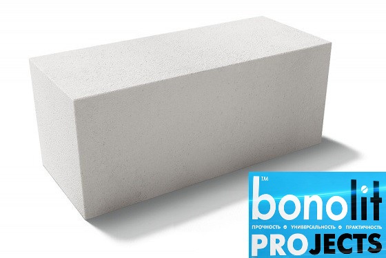Газобетонный блок Bonolit Projects Дмитров (AeroStone) D600 B5 F100 600х200х400