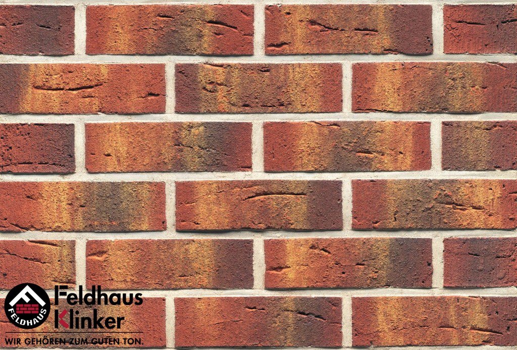 Клинкерный Кирпич K328 Carmesi Multi Vascu, Feldhaus Klinker
